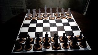 Cara Membuat Papan Catur Dari Kardus | Chess ASMR