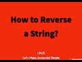 Javascript Coding Challenge #1: Reverse a String