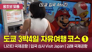 [🇯🇵도쿄 자유여행①(2024)] 일본 입국서류 비짓재팬 작성방법, 엔화 환전 및 유심/로밍, 나리타 국제공항 1터미널 도쿄 입국정보 총 정리 ✈️ #도쿄여행 #나리타공항