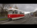 tramvaje praha historická tramvaj t1 na lince 41 18.11.2017