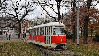 Tramvaje Praha - Historická tramvaj T1 na lince 41 18.11.2017