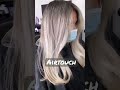 Platinum Airtouch 🤍💀 blonde hair dreams | healthy gray