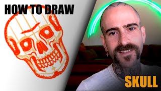 HOW TO DRAW A SKULL TATTOO