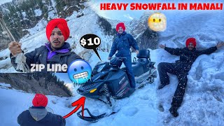 Heavy Snowfall Near *ROHTANG PASS*😱 | khatarnak activities in salong valley