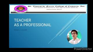 The demand of the society to teachers as professionals
