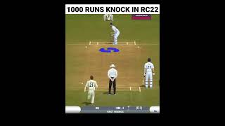 1000 runs knock 💥 celebration moment || Real cricket 22 #shorts