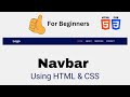 Simple Navbar Using HTML and CSS | Best Navbar Design HTML CSS