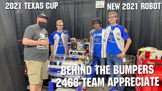 FRC 2468 Team Appreciate Behind the Bumpers Infinite Recharge 2021 First Updates Now