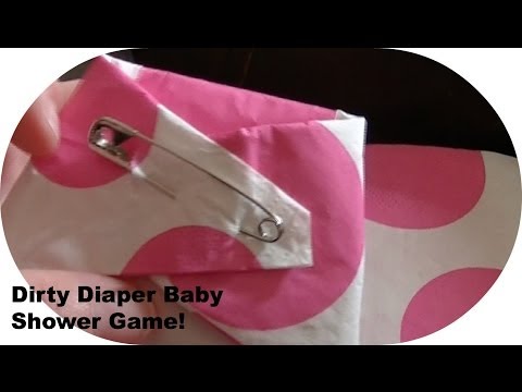 Easy Dirty diaper Baby Shower game DIY Easy Dirty diaper Baby Shower game DIY