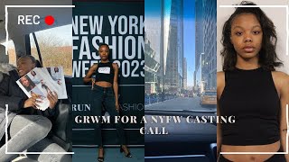 GRWM for my first model casting for NEW YORK FASHION WEEK | amayaadiorr 💋
