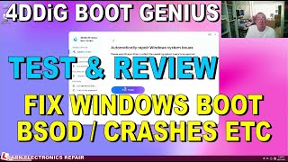 Tenorshare 4DDiG Windows Boot Genius Test \u0026 Review. Fix Windows Won't Boot, BSOD, No Boot device etc