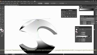 Illustrator Logo Design Tutorial 3D Logo Design  How to Design 3D Logo Design #GSFXMentor
