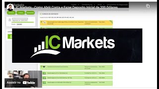 IC Markets - Como Abrir Conta e Fazer Deposito Inicial de 200 Dólares - 2021