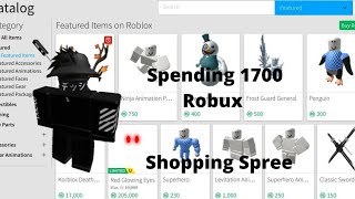 Spending 1700 Robux I Shopping Spree