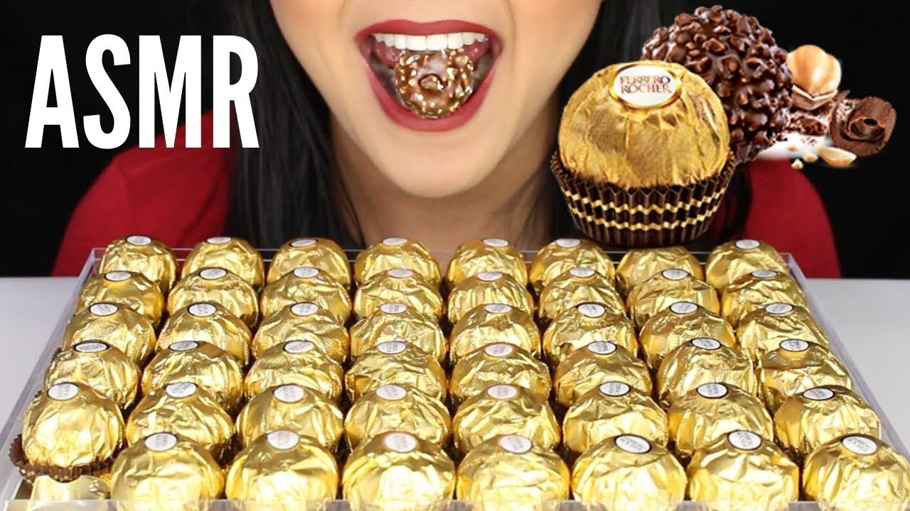 Asmr Ferrero Rocher Chocolates Unboxing And Eating Sounds Youtube