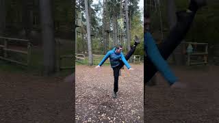 Alex doing an interpretive dance so he can finish early for the day. Thoughts? #goape #justforfun