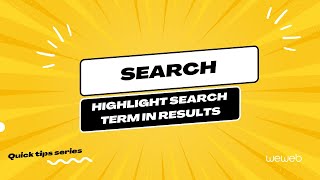 Highlight search terms in search results