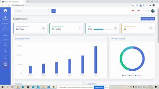Angular 10 Admin Dashboard Template Working Example