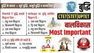 CDP | बुद्धि के सभी सिद्धांत | बुद्धि के सिद्धांत I Buddhi ke Siddhant Practice Ratnesh Sir Study91