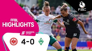 Eintracht Frankfurt - SV Werder Bremen | Highlights FLYERALARM Frauen-Bundesliga 21/22
