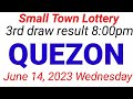 STL - QUEZON June 14, 2023 3RD DRAW RESULT