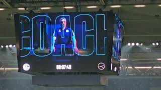 Schalke 04 - Magdeburg 16.09.2023 4-3 die letzten 17 min. vor Anstoß. Choreo, Vereinslied Ultras GE
