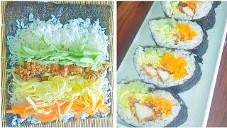 korean chicken gimbap recipe/ gimbap recipe simple