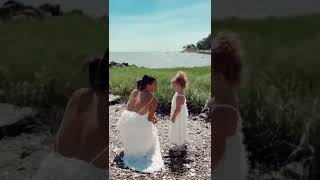 Mommy and Me Matching Backless Dress Tassel Sling Maxi Dresses