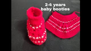 2-4 years old baby booties design step by step #shorts #video