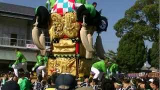 2012年　鳥洲西太鼓台・坂出八幡神社にて