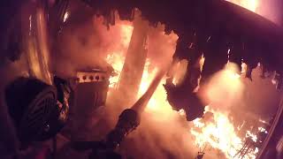 First Due Working Structure Fire- Helmet Cam Homesite