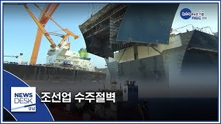 조선업 수주절벽 [MBC경남 뉴스데스크] 200419