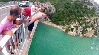 Cliffjumping at Verdon, France