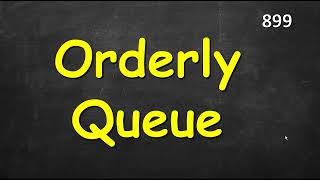Orderly Queue | Leetcode 899