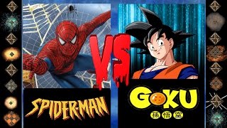 Spiderman (Marvel Comics) vs Goku (Dragonball Z) - Ultimate Mugen Fight 2016