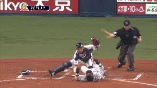 オリックス斎藤、G村田を完璧ブロック！ 2012.06.03 Bs-G