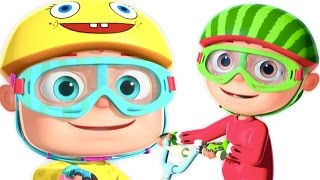 Five Little Babies Cycling On The Street And More | Five Little Babies Collection | 3D Rhymes