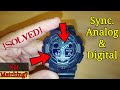 Casio G-Shock | Analog and Digital Clock Time Sync.