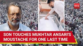 Mukhtar Ansari's Burial: Sea Of Mourners Turn Up For 'Bahubali' Don-Politician's Funeral In Ghazipur