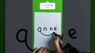 Anneler Günü Resmi Çizimi, Anne Yazarak Anneler Günü Resmi Nasıl Çizilir #anne #annelergünü #çizim