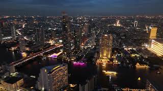 Bangkok State Tower and Skyline 4K Aerial