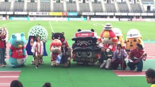 熊本城おもてなし武将隊 20160720〜うまスタ② ロアッソくんサンバ