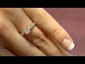 pr1077 0.75 carat radiant cut side stone diamond engagement ring