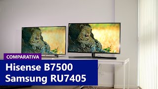 Hisense B7500 vs. Samsung RU7400 comparison [English subtitles]