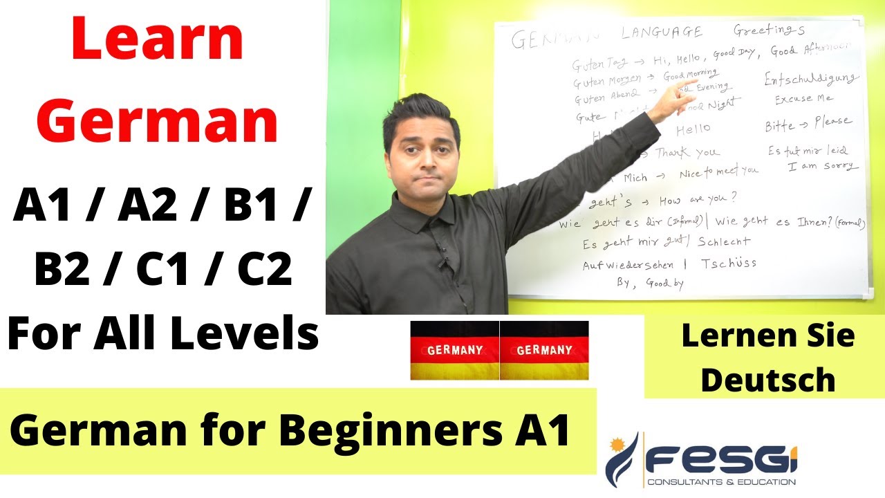 Learn German For Beginners A1 Level ! Greetings ! Goethe Institute ...