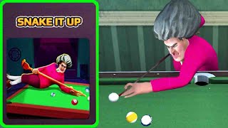 Scary Teacher 3D | miss T Snake Snooker Champion Gameplay Walkthrough (iOS Android)