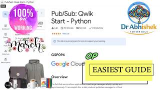 Pub/Sub: Qwik Start - Python | Easiest Guide 2026 | #GSP094 #qwiklabsarcade2026