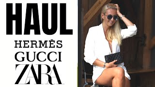 HAUL ZAKUPOWY ZARA, HERMES I GUCCI 🛍 PASEK GUCCI CZY PASEK HERMES? 🤷‍♀️ APASZKA HERMES