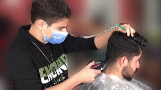 12 yaşında Erkek Berber Eğitimi | Erkek Saç Kesimi | #haircut | BARBER | skin fade | #barbershop