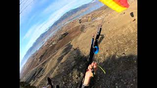 Cliff launching Osoyoos B.C Canada on the Ozone Dragonfly  feb 11 #2